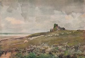 सफ़ोक में एक पुराना खंडहर, c1915