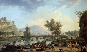 1774 में एक ड्रिल के दृष्टिकोण जोसेफ वर्नेट द्वारा पेंटिंग (1714-1789) 1774 मंद। 0,97x1,62 मीटर मोंटपेलियर, मुसी फैब्रे द्वारा क्लाउड जोसेफ वर्नेट