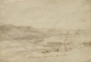 लेक ब्रैकियानो का एक दृश्य, c.1638-39 द्वारा क्लाउड लोरेन