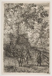चार बकरियां बकरियों के खंड, सीए। 1630-1633। द्वारा क्लाउड लोरेन