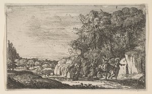 मिस्र में उड़ान, ca. 1630-1631। द्वारा क्लाउड लोरेन