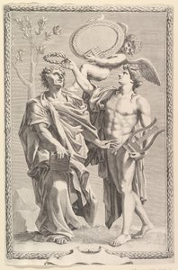 Frontispiece: वर्जिल, वर्जिल काम करता है, 1641। द्वारा क्लॉड मेलन