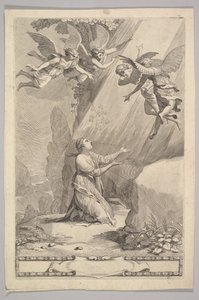 फ्रांकोइस डे सेल्स के लिए शीर्षक पृष्ठ, भक्ति जीवन का परिचय, 1641। द्वारा क्लॉड मेलन