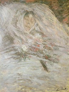 कैमिल मोनेट (1847-79) ने अपने डेथबेड पर, 1879 द्वारा Claude Monet