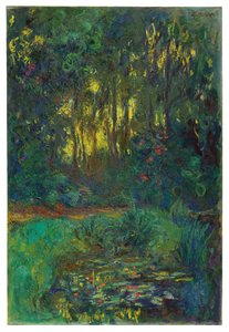 वाटर लिली तालाब का कोना, c.1918-19 द्वारा क्लाउड मोनेट