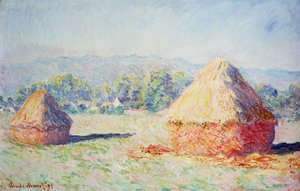 हेस्टैक्स इन द सन, मॉर्निंग इफेक्ट, 1891 द्वारा क्लाउड मोनेट