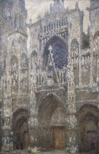 रूहान कैथेड्रल, पश्चिम पोर्टल, हार्मनी इन ग्रे, 1894 द्वारा क्लाउड मोनेट