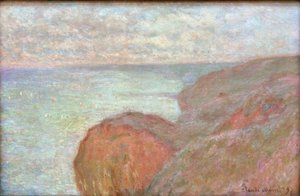 Dieppe के पास चट्टान पर, आसमान में बादल द्वारा क्लाउड मोनेट