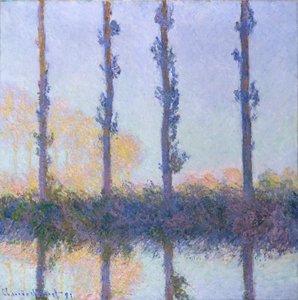 द फोर ट्रीज़, 1891 द्वारा Claude Monet