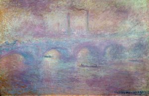 वाटरलू ब्रिज, कोहरा प्रभाव, 1903 द्वारा क्लाउड मोनेट