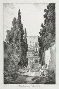 विला डीस्टे, टिवोली, 1817 को देखें।