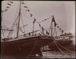 डॉक पर एसएस "उम्ब्रिया", c.1897 (b/w फोटो) द्वारा कंपनी बायरन