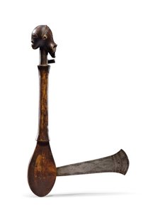 दुर्लभ लुबा कुल्हाड़ी (लकड़ी और धातु)