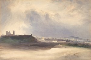 मोंटेवीडियो, उरुग्वे, 1832 के लिए दृष्टिकोण। द्वारा कॉनराड मार्टेंस
