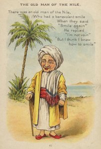 नर्सरी कविता: नील नदी का बूढ़ा आदमी (क्रोमोलिथो) द्वारा कॉन्स्टेंस हसलवुड