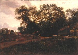 जंगल का किनारा, 1830 के दशक के अंत में (कैनवास पर तेल) द्वारा लगातार एमिल ट्रॉयन