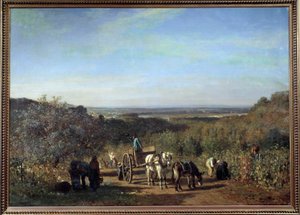 कांस्टेंट ट्रॉयन (1810-1865) 19वीं सदी के सूर्य द्वारा सीन ए सुरेन्स पेंटिंग के तट पर हार्वेस्ट। 0,97x1,39 मीटर पेरिस, म्यूज़ी डी'ऑर्से द्वारा लगातार एमिल ट्रॉयन