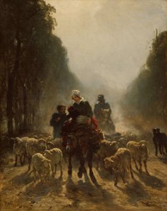 रोड टू मार्केट, 1858 59 द्वारा लगातार एमिल ट्रॉयन