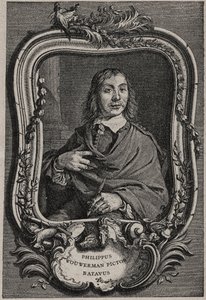 फिलिप्स वाउवर्मन या फिलिप्स वाउवर्मन्स का पोर्ट्रेट 1619-1668 डच चित्रकार - कॉर्नेलिस विशर के बाद निकोलस-गेब्रियल डुपुइस द्वारा उत्कीर्णन द्वारा कॉर्नेलिस (बाद) विचर