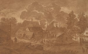 तालाब वाला गांव, सी। 1782. द्वारा कॉर्नेलिस ब्रौवर