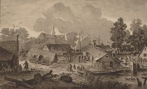 तालाब वाला गांव, सी। 1782. द्वारा कॉर्नेलिस ब्रौवर