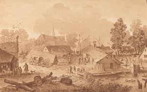 तालाब वाला गांव, सी। 1782. द्वारा कॉर्नेलिस ब्रौवर