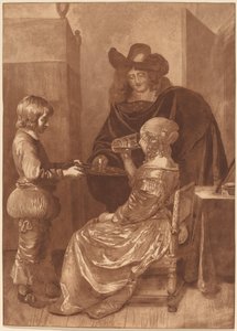 कैवेलियर और लेडी विद ए पेज द्वारा Cornelis Ploos van Amstel