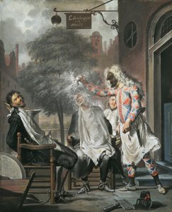 हर्लेक्विन, जादूगर और नाई: प्रतिद्वंद्वियों का पर्दाफाश, 1738