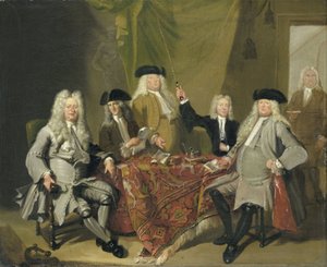 एम्स्टर्डम में कॉलेजियम मेडिकम के निरीक्षक, 1724 द्वारा कॉर्नेलिस ट्रॉस्ट
