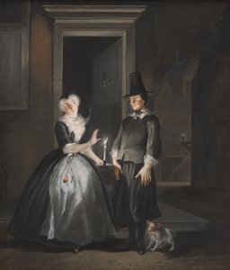 रीनियर एड्रिआंसज़ डिक्लेरेशन ऑफ़ लव, 1737 द्वारा कॉर्नेलिस ट्रॉस्ट