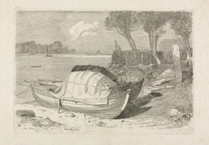 दो समुद्री मछली पकड़ने की नावें, 1809। द्वारा कॉर्नेलियस वर्ली