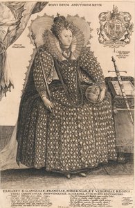 एलिजाबेथ, इंग्लैंड की रानी, c.1603 (उत्कीर्णन)