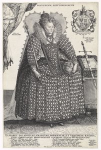 इंग्लैंड की रानी एलिजाबेथ I का चित्रण, c.1603