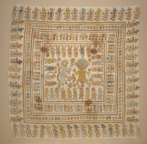 "कैदी" वस्त्र से पैनल, c.1300-1470 (कपास और रंजक) द्वारा संस्कृति चिमु