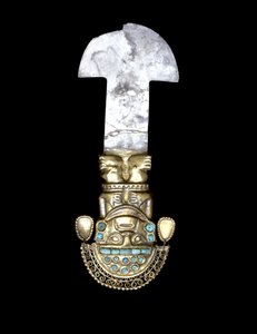 सेरेमोनियल तुमी, मध्य सिसिली अवधि, 900-1100 (सोना, चांदी और फ़िरोज़ा)