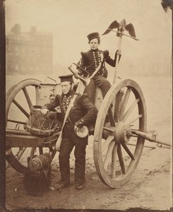 1856 में वूलविच में ट्रम्पिटर ग्रिटन और ट्रम्पिटर लैंग। द्वारा कुंडल और हॉवलेट