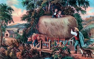 हयिंग टाइम, द लास्ट लोड, 1868। द्वारा कैरियर और Ives