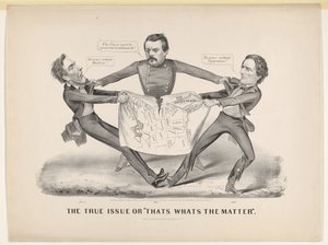 ट्रू इश्यू या थॉट्स द व्हाट द मैटर, 1864। द्वारा कैरियर और Ives