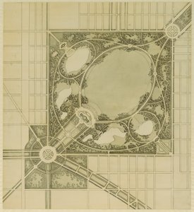 शिकागो की योजना, प्लेट 62, एक प्रस्तावित पार्क की योजना, 1909।