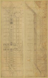 प्लेट 78 2 शिकागो की योजना, 1909 से आरेखण: सुझाए गए स्थान और व्यवस्था ... द्वारा डेनियल बर्नहैम