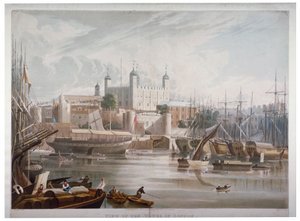 लंदन का टॉवर, 1819। द्वारा डैनियल हैवेल