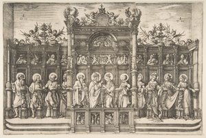 क्राइस्ट के आशीर्वाद के साथ क्राइस्ट के साथ विशाल चोखा, ca. 1518-1520। द्वारा डेनियल होफ़र
