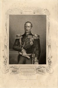 प्रिंस मिखाइल दिमित्रिच गोरखकोव का पोर्ट्रेट 1795-1861, 1856 द्वारा डैनियल जॉन पाउंड