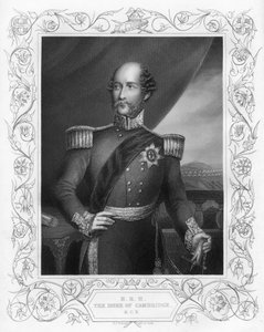 प्रिंस जॉर्ज 1819-1904, ड्यूक ऑफ कैम्ब्रिज, 1857। द्वारा डैनियल जॉन पाउंड