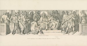 हैरमल्ड, विलियम ऑफ नोर्मंडी की यात्रा पर रवाना होकर एडवर्ड द कन्फैसर की छुट्टी पर जाते हैं द्वारा डेनियल मैक्लिज़