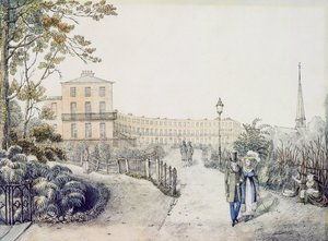 द क्रिसेंट, चेल्टनहैम, 1821 द्वारा डैनियल थॉमस एगर्टन