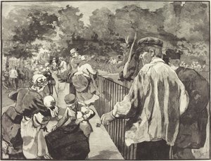 जार्डिन डेस प्लांट्स में, 1889। द्वारा डैनियल Urrabieta Vierge