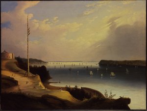 न्यूयॉर्क हार्बर, c.1835 द्वारा डैनियल वड्सवर्थ