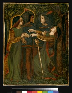 वे अपने आप को कैसे समझते हैं, c.185060 (gouache) (63160 भी देखें) द्वारा डांटे गेब्रियल चार्ल्स रोसेटी