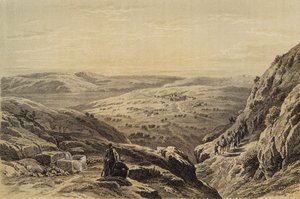 काना, सामान्य दृश्य (कलर लिथो) द्वारा डेविड (बाद में) रॉबर्ट्स